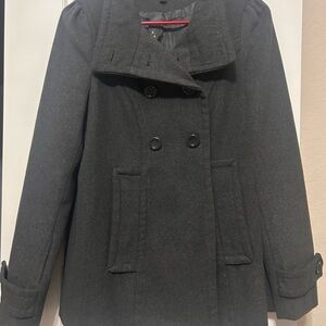 Women's Double-Breasted Gray Coat
